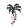 Alloy Palm Tree Brooch Pin For Cardigans Coats And Scarves view 2