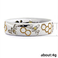 Cute Bee Honeycomb Zircon Ring For Women, Simple Versatile Index Finger Jewelry view 3