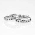 Fashion Minimalist Fresh Style Plated Buckle Hoop Earrings With Micro Pave Zircon view 2