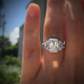 Sparkling Women's Micro Pave Zircon Ring With Delicate Surround Design, Fashion Jewelry Accessory view 2