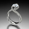 Creative Unique Shaped Zircon Ring For Women Cross Border Fashion Jewelry Accessory view 1