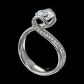 Creative Unique Shaped Zircon Ring For Women Cross Border Fashion Jewelry Accessory view 2