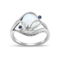 Classic Hollow Fine Line Faux Pearl Women's Ring, European American Elegant Fashion Jewelry view 2