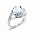 Classic Hollow Fine Line Faux Pearl Women's Ring, European American Elegant Fashion Jewelry view 1