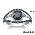 Fine Carved Hollow Zircon Inlaid Ring, Fashion Street Style Versatile Finger Ring view 4