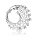 Alloy Pearl Wreath Brooch Pin For Suits And Sweaters view 5