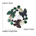 Alloy Butterfly Pearl Brooch For Suit And Cardigan Decoration view 5