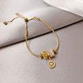 Korean Style Copper Rhinestone Heart Slim Waist Bangle For Women Fashion Jewelry view 1