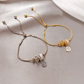 Korean Style Copper Rhinestone Heart Slim Waist Bangle For Women Fashion Jewelry view 2