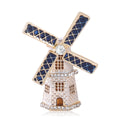 Alloy Enamel Lighthouse Windmill Brooch For Unisex Fashion Accessories view 5