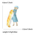 Alloy Enamel Dachshund And Girl Brooch Pin For Women Apparel view 5