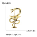 Vintage Alloy Snake Wine Glass Brooch Pin For Suits And Cardigans view 4