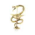 Vintage Alloy Snake Wine Glass Brooch Pin For Suits And Cardigans view 5