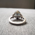 Minimalist OL Women Silver Plated Ring With Sky Blue Zircon, Fashion Finger Jewelry view 3
