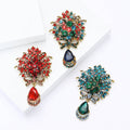 Alloy Rhinestone Bouquet Brooch Pin For Cardigan And Shawl Decoration view 1