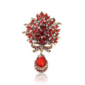 Alloy Rhinestone Bouquet Brooch Pin For Cardigan And Shawl Decoration view 5