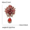 Alloy Rhinestone Bouquet Brooch Pin For Cardigan And Shawl Decoration view 4