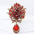 Alloy Rhinestone Bouquet Brooch Pin For Cardigan And Shawl Decoration view 2