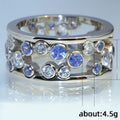 Elegant Hollow Full Zircon Ring For Women European American Fashion Finger Jewelry view 5