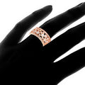 Elegant Hollow Micro Pave Zircon Ring For Women, Fine Fashion Statement Jewelry view 3