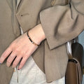 Copper Roman Numeral Round Bangle For Women Men Minimalist Korean Couple Jewelry view 4