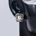 Simple Faux Pearl Stud Earrings For Women, Elegant Versatile Fashion Ear Jewelry view 4