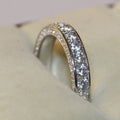 Full Circle Micro Pave Zircon Women's Ring Fashion Versatile Finger Jewelry Accessory view 3