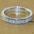 Full Circle Micro Pave Zircon Women's Ring Fashion Versatile Finger Jewelry Accessory view 5