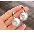 Simple Faux Pearl Earrings For Women Personalized Shape Versatile Dangle Ear Jewelry view 2