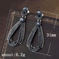 European Style Diamond Look Stud Earrings For Women Versatile Fashion Ear Jewelry view 4