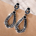 European Style Diamond Look Stud Earrings For Women Versatile Fashion Ear Jewelry view 2