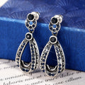 European Style Diamond Look Stud Earrings For Women Versatile Fashion Ear Jewelry view 3