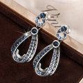 European Style Diamond Look Stud Earrings For Women Versatile Fashion Ear Jewelry view 5