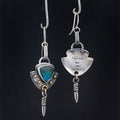 Vintage Ethnic Style Resin Drop Earrings, Elegant Versatile Women Dangle Ear Jewelry view 2