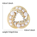Alloy Pearl Ring Brooch Pin For Minimalist Clothing Decoration view 6