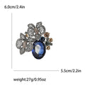 Alloy Rhinestone Flower Brooch Pin For Suits Shawls And Apparel view 6
