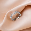Korean Elegant Micro Pave Butterfly Ring Simple Style Rhinestone Index Finger Jewelry view 2
