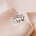 Korean Elegant Micro Pave Butterfly Ring Simple Style Rhinestone Index Finger Jewelry view 3