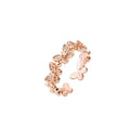 Korean Elegant Micro Pave Butterfly Ring Simple Style Rhinestone Index Finger Jewelry view 5