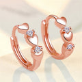 Korean Style Minimalist Heart Shape Smooth Ear Cuff Earrings, Fashion Ear Jewelry view 7