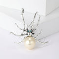 Vintage Alloy Spider Pearl Brooch For Sweaters And Cardigans view 6