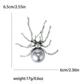 Vintage Alloy Spider Pearl Brooch For Sweaters And Cardigans view 5