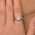 European American Hollow Heart Pattern Zircon Ring For Women Elegant Party Jewelry Accessory view 4