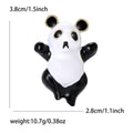 Alloy Enamel Panda Brooch Pin For Cute Animal Clothing Accessories view 5