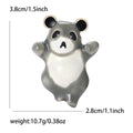 Alloy Enamel Panda Brooch Pin For Cute Animal Clothing Accessories view 4