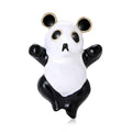 Alloy Enamel Panda Brooch Pin For Cute Animal Clothing Accessories view 2