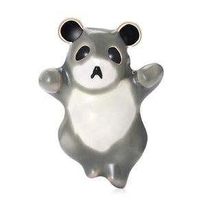 Alloy Enamel Panda Brooch Pin For Cute Animal Clothing Accessories