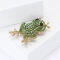 Alloy Rhinestone Frog Brooch Pin For Suits And Sweaters view 3
