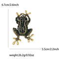 Alloy Rhinestone Frog Brooch Pin For Suits And Sweaters view 6
