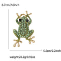 Alloy Rhinestone Frog Brooch Pin For Suits And Sweaters view 4